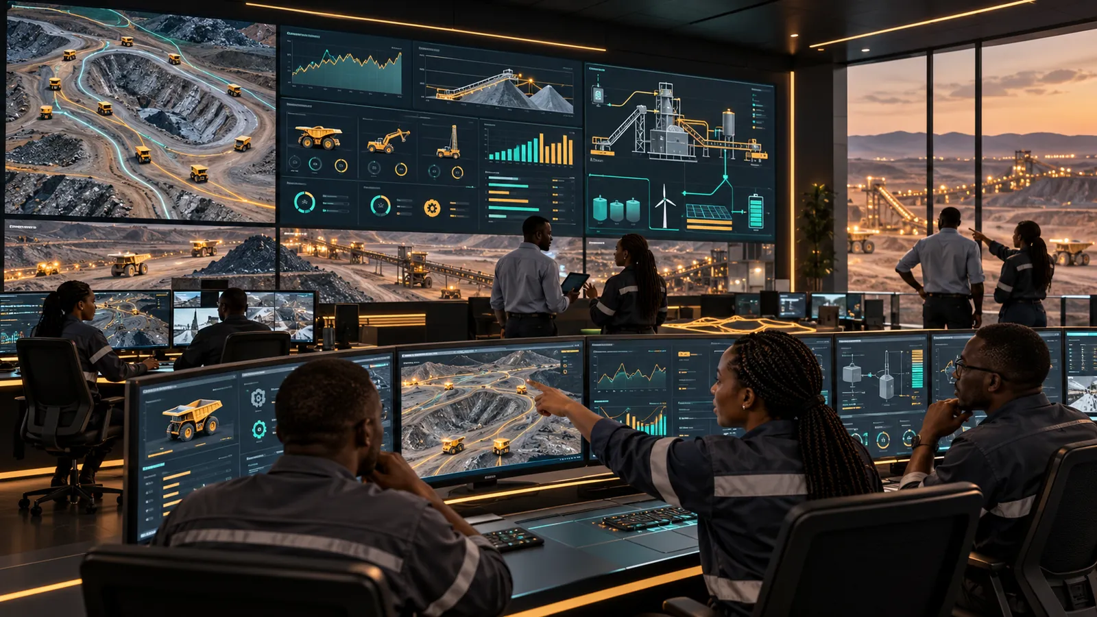 Mining control room